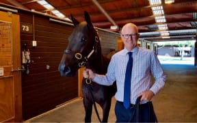 The head of NZ Bloodstock, Andrew Seabrook, at the 2018 Karaka National Yearling Sale