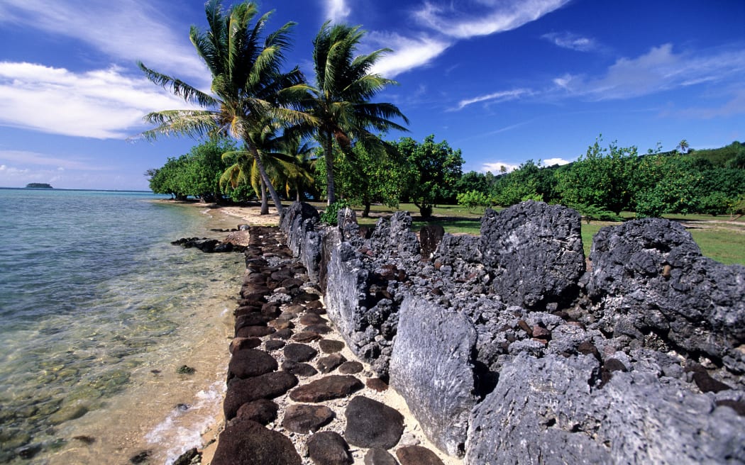 Taputapuatea marae on Raiatea in French Polynesia