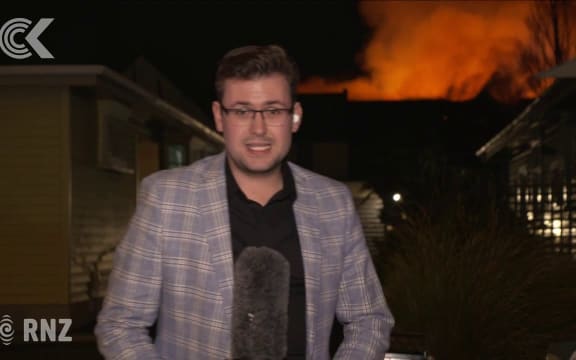 Christchurch’s Antonio Hall engulfed in flames