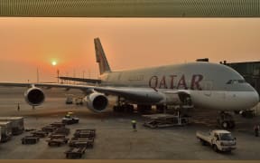 Asia, Qatar, Doha, Hamad international airport, A380 Airbus