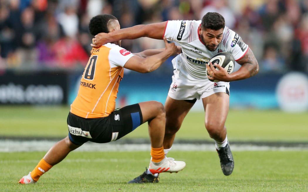 Ulster's Charles Piutau is tackled by the Cheetahs Clayton Blommetjies.