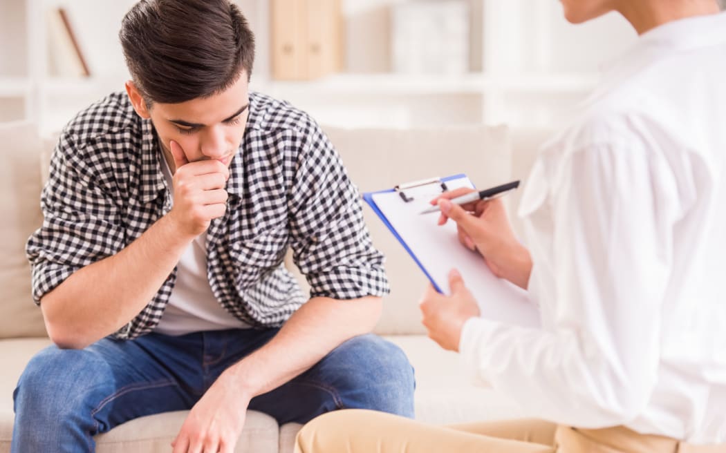 Man having counselling