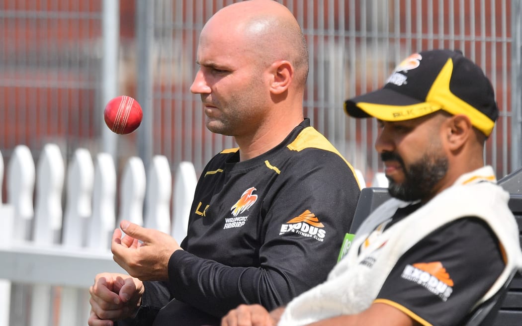 Luke Woodcock (left) and Jeetan Patel.