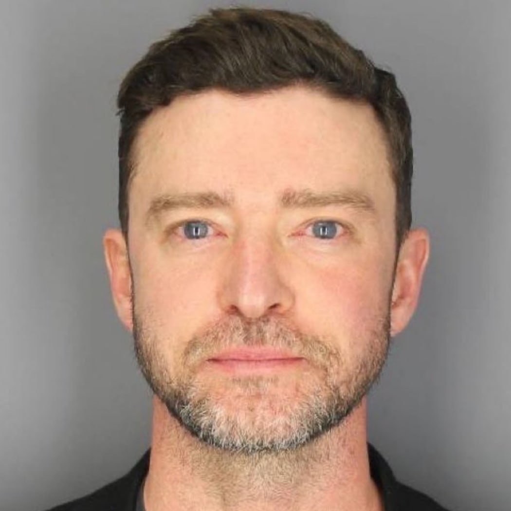 Justin Timberlake's mugshot.