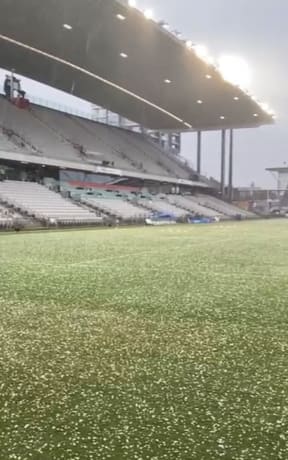 Hail at WIN Stadium Wollongong