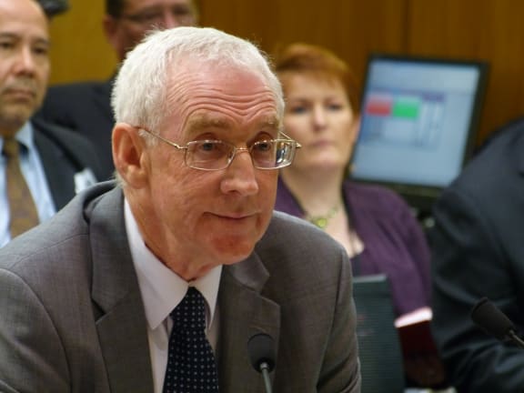 David Henry at the Parliamentary Privileges Committee.