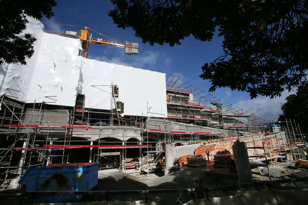 Hunderwasser Art Centre under construction, Whangarei Town Basin.