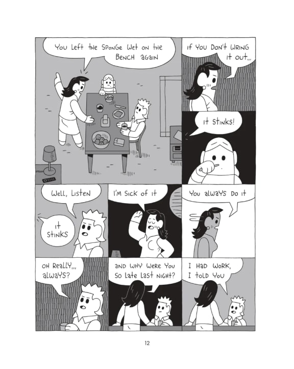 Excerpt from Ned Wenlock's graphic novel 'Tsunami.'