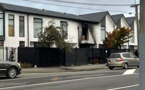 An apartment fire in Christchurch.