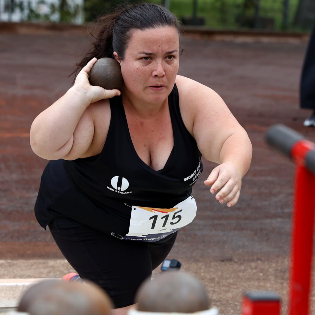 Amy Dunn at the World Dwarf Games in 2023.