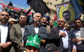 Hundreds of Palestinians rally demanding the release of the Palestinian prisoners in Israeli jails.