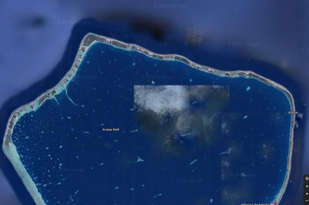 Arutua atoll in French Polynesia