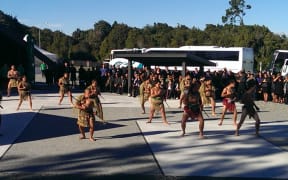 Powhiri at Hokitika marae