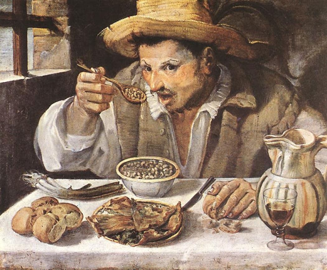 Annibale Carracci's The Beaneater 1580-90