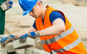 Young construction worker