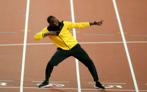 The retiring Usain Bolt at the 2017 world athletics championships