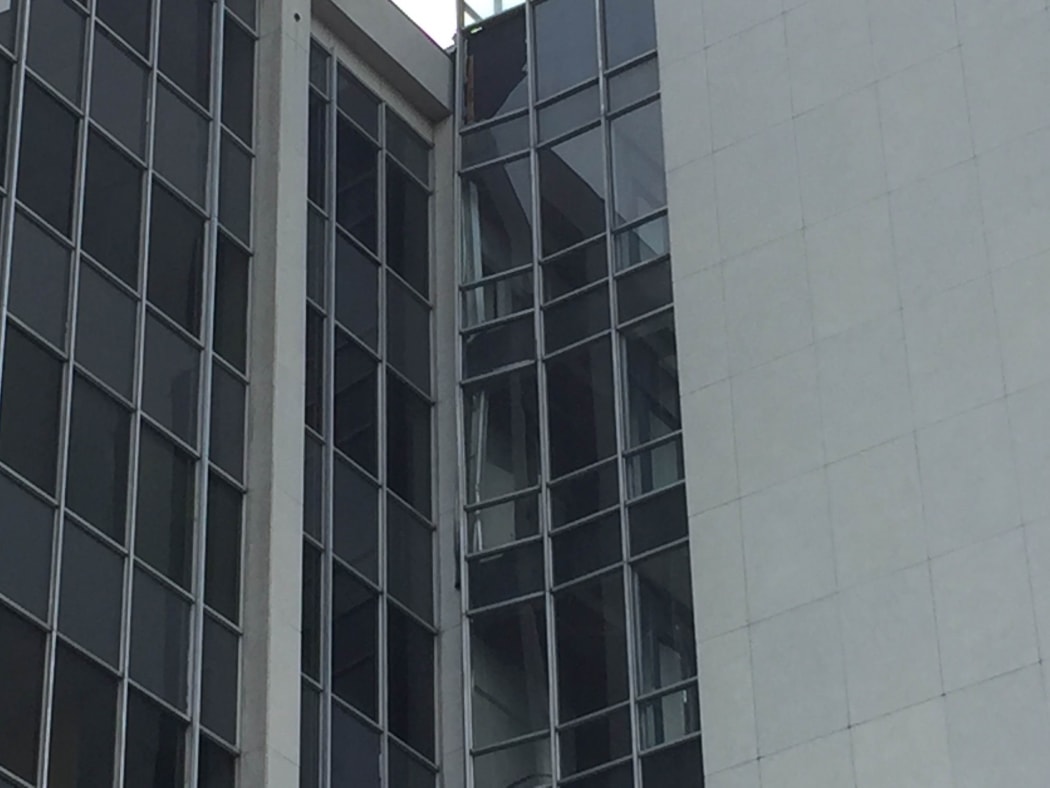 Authorities have closed Molesworth St in central Wellington because of potential building facade collapse.