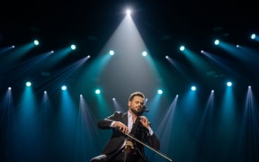 Croatian cellist Hauser is known for his pyrotechnic performances.