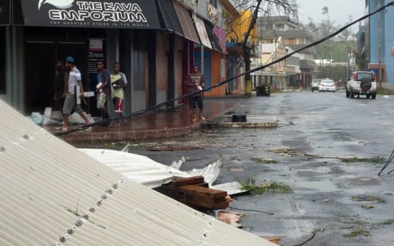 Vanuatu's capital Port Vila following Cyclone Pam.