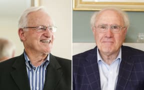 Jim Bolger, left, and Geoffrey Palmer