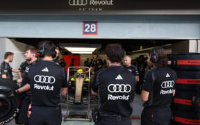 Formula One Audi team pit.