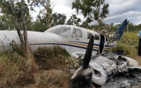 Details are still sketchy but PNG authorities are investigating the crash of this Cessna 402C near Port Moresby over the weekend.