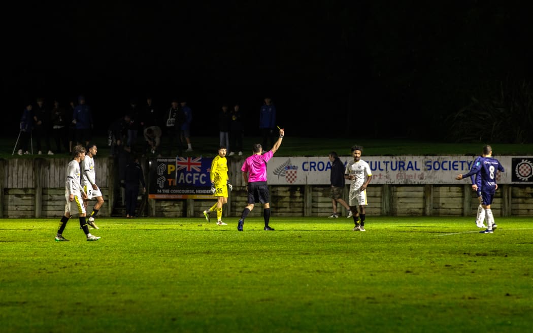 Scenes from Auckland City FC v. Eastern Suburbs AFC in Te Atatu South on Tuesday 19 August 2025.