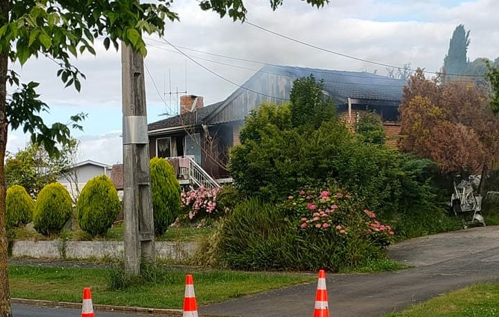 House fire on Mahoe St in Melville, Hamilton