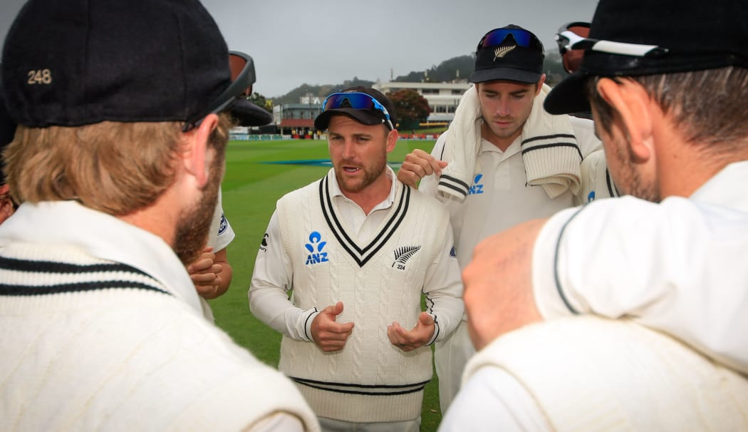 Brendon McCullum addresses the Black Caps