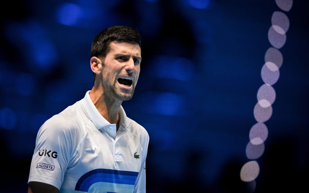 Novak Djokovic of Serbia.