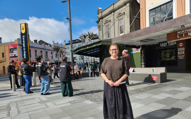 Charlotte Ryan outside the Karanga-a-Hape station.