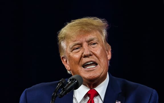 Former US President Donald Trump speaks at the Conservative Political Action Conference 2022 in Orlando, Florida, on 26 February, 2022.