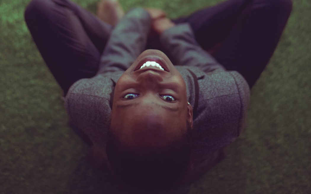 black girl smiling