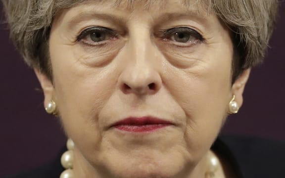Britain's Prime Minister Theresa May waits to answer a question during a question and answer session, after delivering a speech at the RSA (Royal Society for the encouragement of Arts, Manufactures and Commerce) in London, on 11 July, 2017.