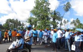 Political leaders and excombatants gather for Bougainville Peace Walk