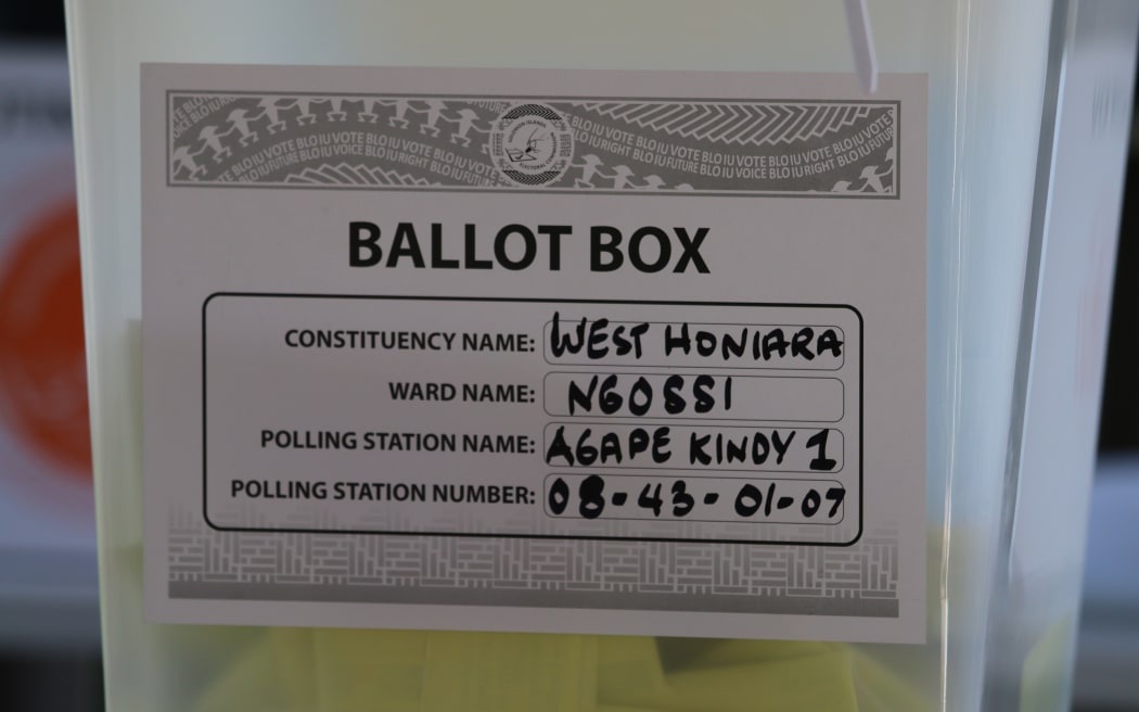 Elections are underway in Solomon Islands the yellow slips are provincial ballots and white slips are for national candidates. 17 April 2024