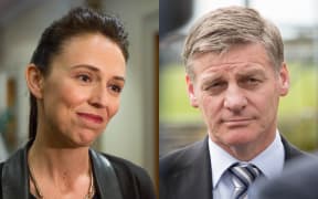 Jacinda Ardern and Bill English