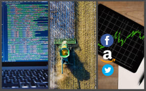 computers, stocks, agriculture