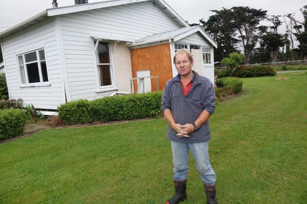 Ross Ward says he will never be able to live in the badly damaged house again, the quake was so terrifying.