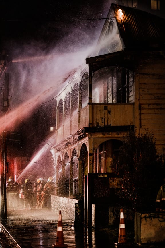 Abel Smith Street fire, Wellington.