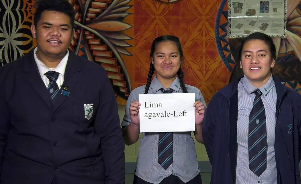 Mangere College Samoan Language students.