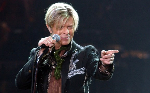 David Bowie at a concert in Hamburg, Germany, 16 October 2003.