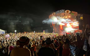 Lady Shaka dazzling the crowd at the main stage, Friday night at Splore