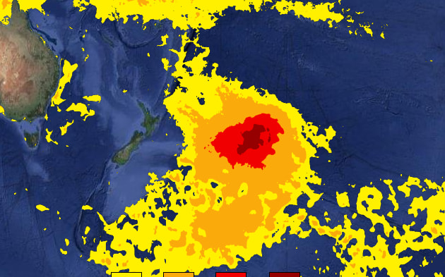 Pacific Ocean warm water 'blob'