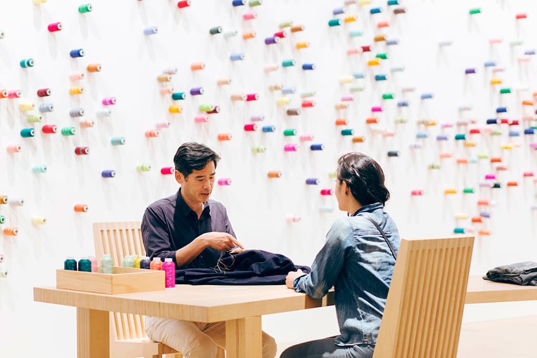 Lee Mingwei's The Mending Project, which will also be on display at the Auckland Art Glalery