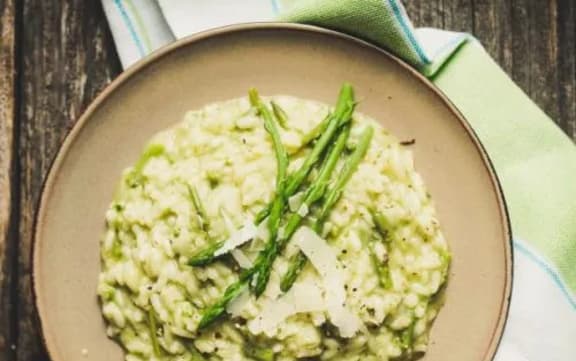 Asparagus risotto