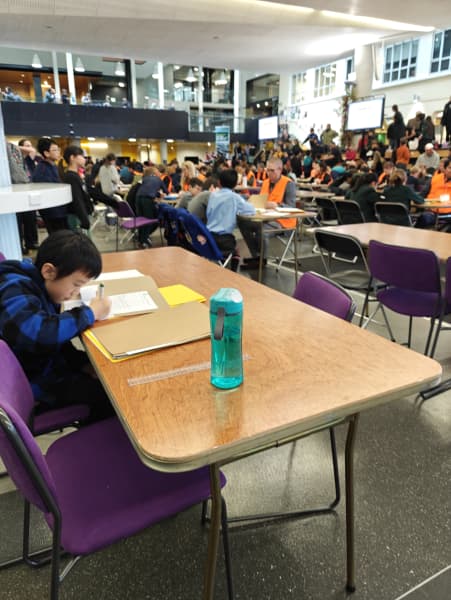Raymond Hsu was only an observer as a 'reserve' at a Wellington maths competition for schoolchildren.