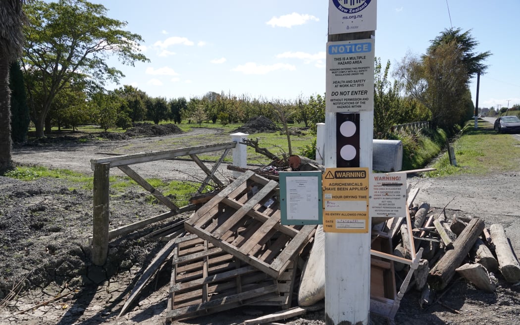 Rubbish continues to be left on the side of the road as the cyclone cleanup continues.