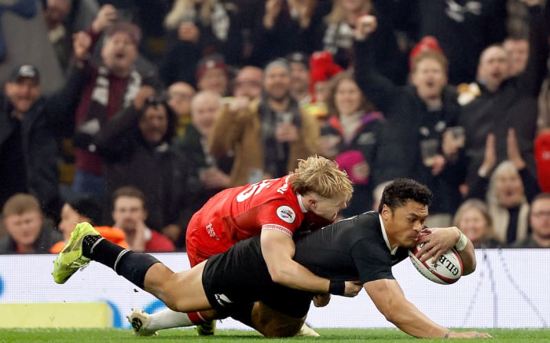 Rugby: All Blacks end season with a win, hold off brave Welsh challenge ...