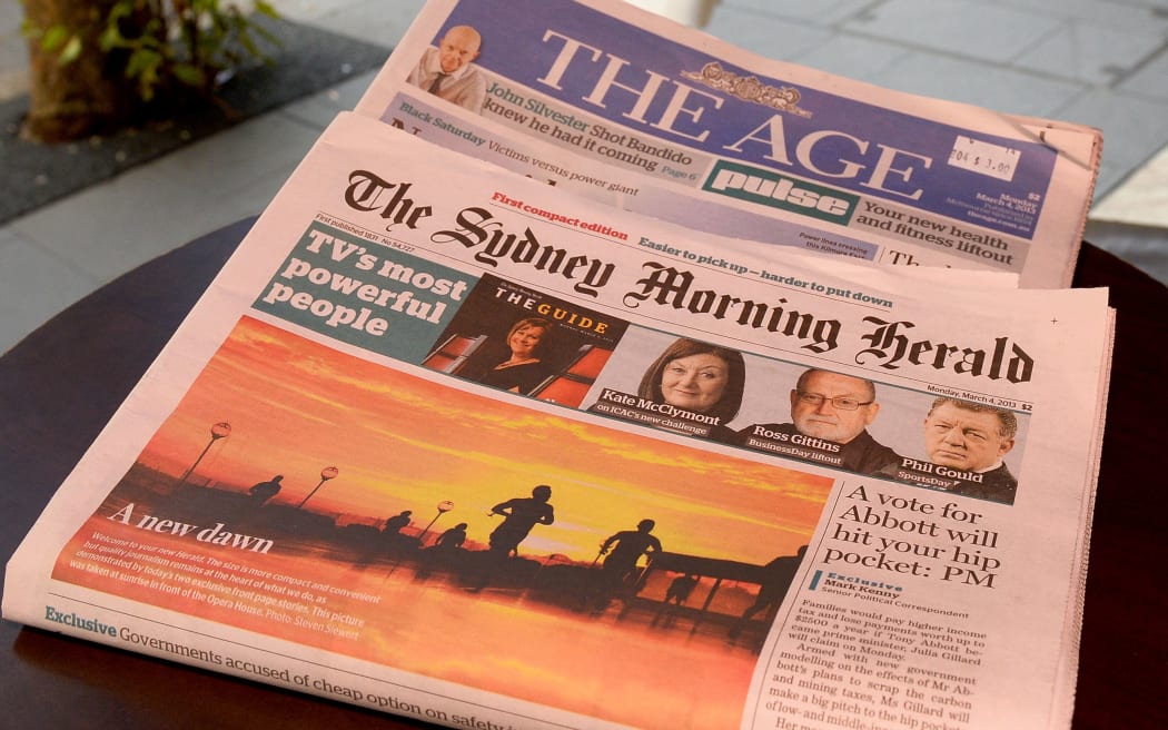 Fairfax titles The Age and the Sydney Morning Herald.